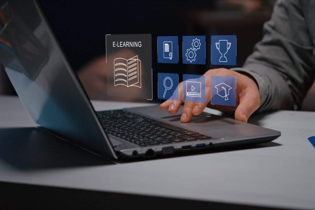 elearning technology concept online